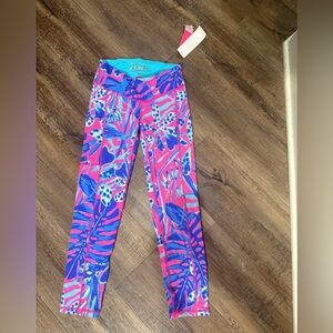 Lilly Pulitzer Pink and Blue Capris Vibrant Style